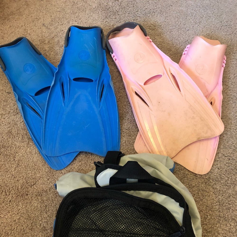 Kids snorkeling fins